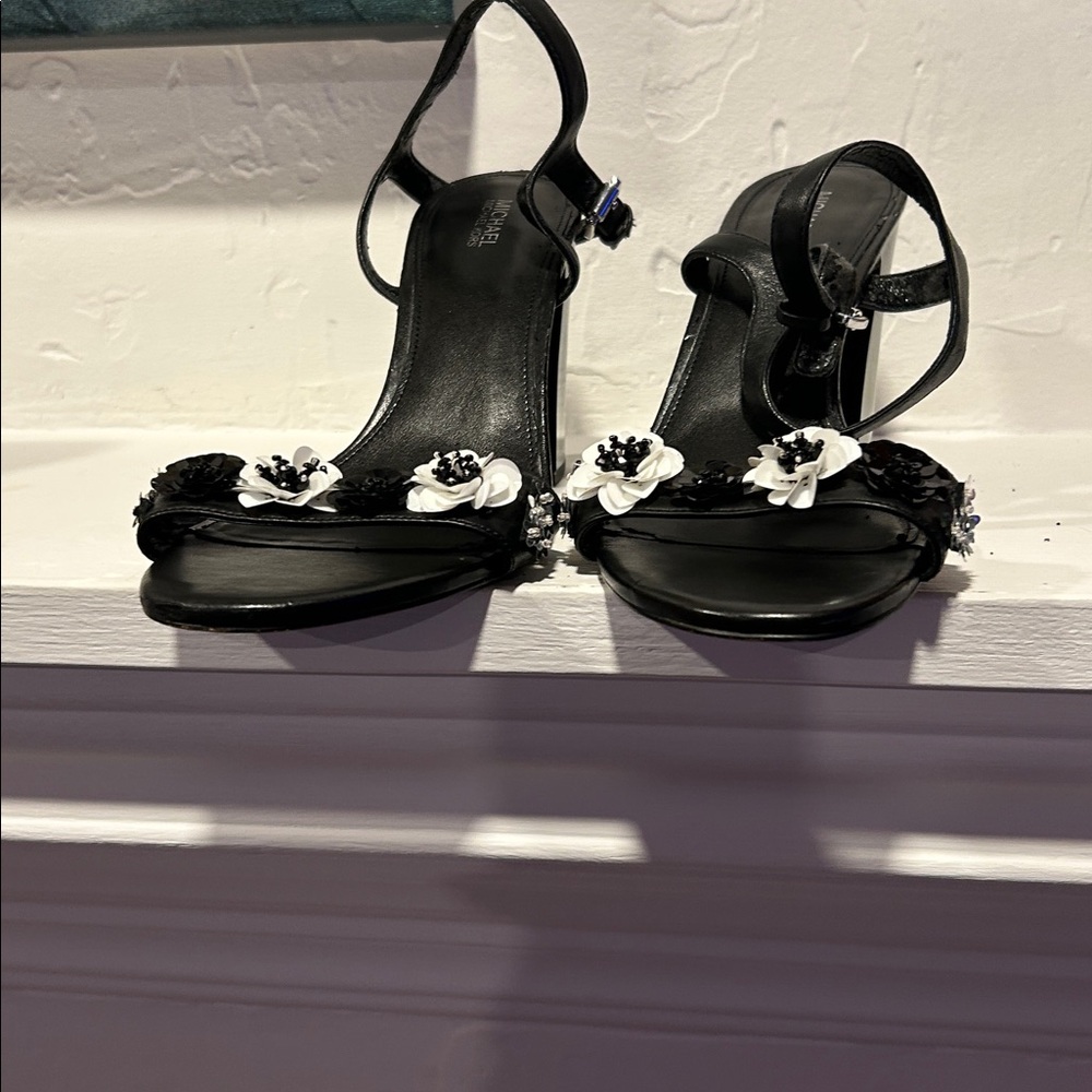 Michael Kors Collection Black and White Sandals